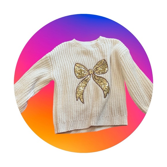 KNIT CHENILLE SWEATER - Picture 1 of 2